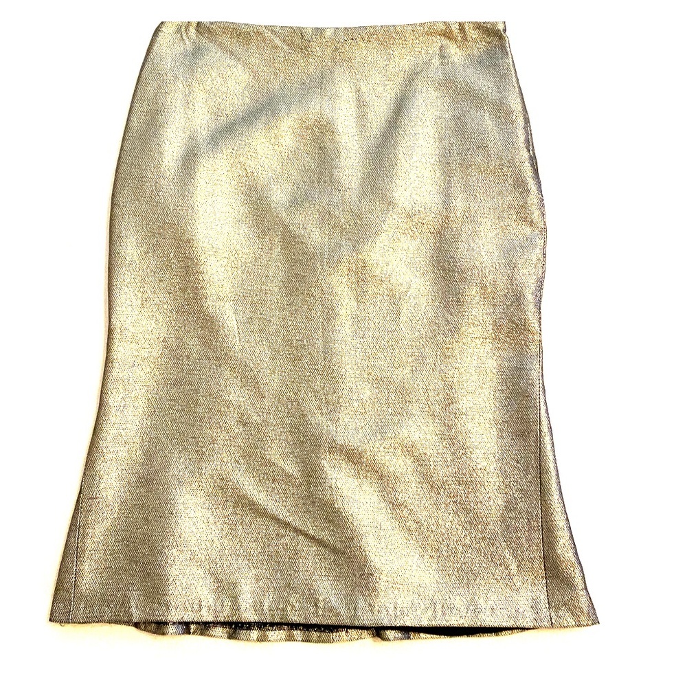 Ralph Lauren Silver Pencil Skirt
